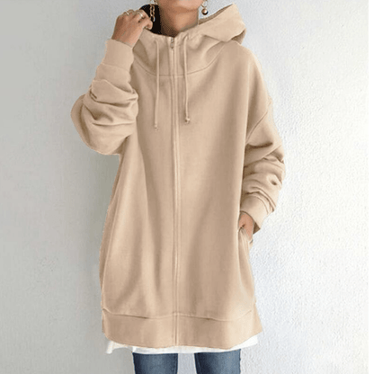 🍂Lady's sweatshirt met rits en capuchon voor herfst/winter (50% korting)🔥